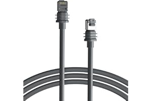 Steinwhale Ethernet Cable for Starlink Standard/Gen 3 and Mini 3M/10FT, Waterproof Barrel Jack, 26AWG CAT5E 1000Mbps Data Tra