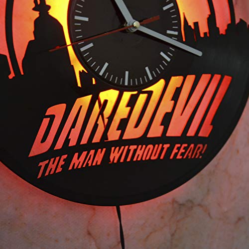 image for Art Finder Marvel's Daredevil Led Light Vinyl Record Wall Clock - Get 