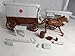 Classic Toy Soldiers, Inc Marx American Civil War Confederate Ambulance Wagon with Brown Body and Gray Tops