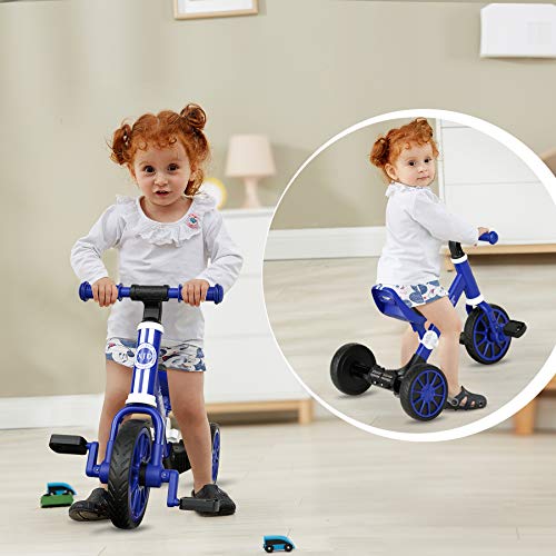 XJD 3 in 1 Kids Tricycles for 10 Month to 4 Years Old Kid Trike Toddler Bike Boy Girl Trikes for