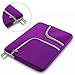 11 - 11.6 inch Soft Laptop Tablet Sleeve , ivencase Case Cover with Handle and Zipper , Built-in 2 Pockets for Notebook Computer / MacBook / MacBook Air / Chromebook - purple