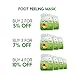 Foot Peeling Mask for Baby Soft Feet - Gentle Peeling Foot Exfoliator Dead Skin Remover - Natural Fruit Extracts and Vinegar - Made in Korea by Sano Naturals