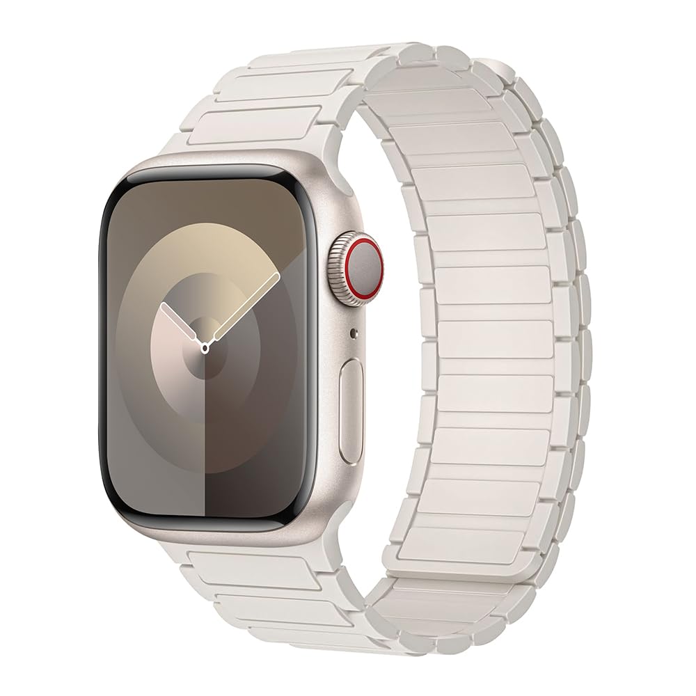 Photo 1 of Magnetic for Apple Watch Bands for Men/Women iWatch Band 49mm 46mm 45mm 44mm 42mm 41mm 40mm 38mm,Sport Silicone Magnet Link Wristband Strap for Apple watch Series 10/9/8/7/6/5/4/3/SE/2nd/Ultra 2