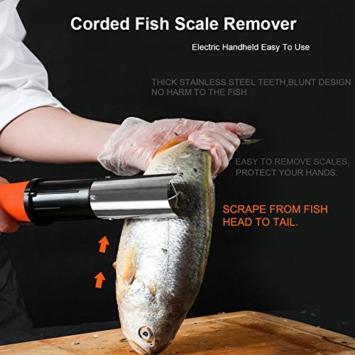 Speder Fish Scaler Corded Electric Fish Scale Remover Scraper Cleaner