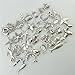 Tinksky 40pcs DIY Jewelry Hanging Marine Animal Alloy Accessories Pendant Hippocampus Dolphin Fish Crab Shells Frog Pendent for Crafting, Christmas Gift