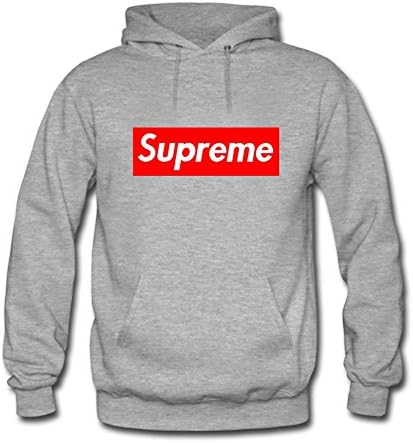 Supreme Pullover Hoodie Grey (Large)