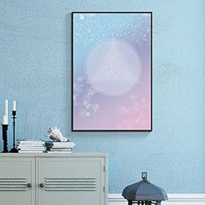 Floating Framed for Living Room Bedroom Abstract Geometric...