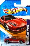 Hot Wheels 2012 All Stars Ferrari 458 Italia Red Card 130