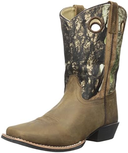 Smoky+Children%27s+Kid%27s+Mesa+Brown+Distress+Leather+Brown+Camo+Western+Cowboy+Boot