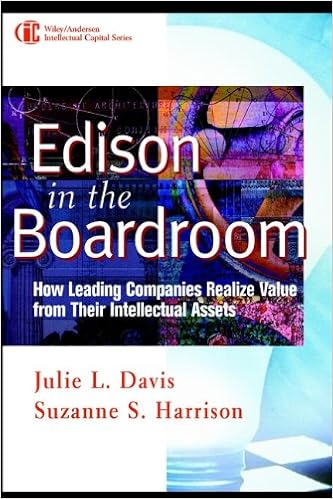 Amazon Com Edison In The Boardroom How Leading Companies Realize Value From Their Intellectual Assets Intellectual Property General Law Accounting Finance Management Licensing Special Topics Book 28 Ebook Davis Julie L Harrison Suzanne