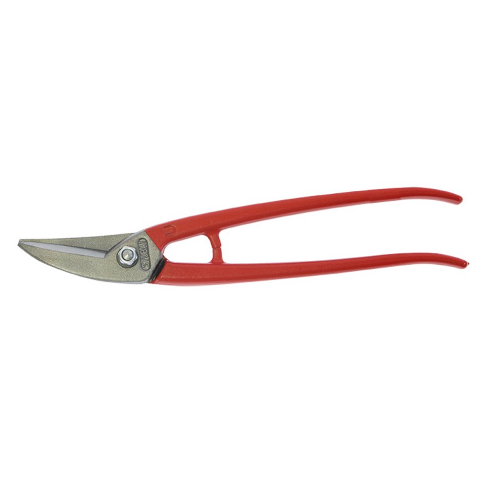 Stubai 267502 Right Curved Tin Snips, Silver/Red, 300 mm