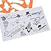Economy Drawing Stencils Art Set of 6 for Kids – Educational Toy, for Travel and Gifts for Toddler, Girls, and Boys – Creative tool for Advancement -120 Shapes, Sea Animals, Farms, Vehicles