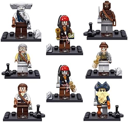 8pcs/set Pirates of the Caribbean Minifigures Building Blocks Bricks On Stranger Tides New 100% Compatible