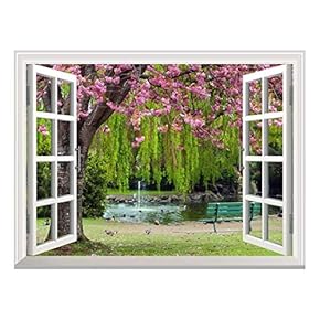 Christmas Santa Wall Mural (36"x48", Cherry Blossom)