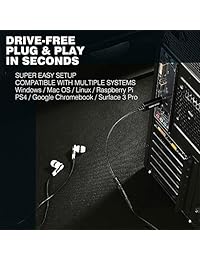 DuKabel ProSeries USB to 3.5mm Jack Audio Adapter, TRRS 4-Pole Mic-Supported USB to Headphone AUX Adapter Built-in Chip External Stereo Sound Card for PS4 PC and More [Metal Housing & Durable Braided]