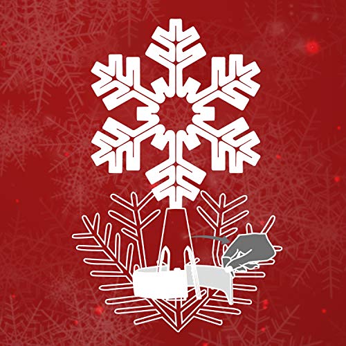 EAMBRITE Snowflake Christmas Tree Topper, 13 Inch White Snowflake Tree Topper with 50 Cool White Lights and 9 Modes… 8 EAMBRITE Snowflake Christmas Tree Topper, 13 Inch White Snowflake Tree Topper with 50 Cool White Lights and 9 Modes… - Image 7