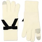 kate spade new york womens Velvet Bow Knit Glove