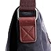 Tocode Canvas Messenger Shoulder Bag Fits up to 14 Inch Laptop (Dark Gray)