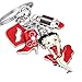Z249 Cute Betty Boop Sexy Kiss Lipstick Fashon Red Boot Charms Keychain