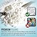Sleepsia Bed Pillows - Shredded Adjustable Memory Foam Pillow with Washable Pillow Case - Adjustable (2-Pack) (King)