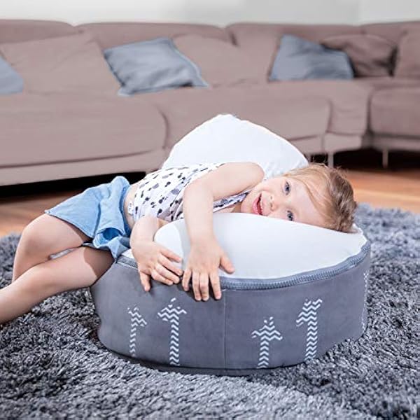 Babymoov Doomoo Nid Transat Bebe Pouf Evolutif Multifonctions Des La Naissance Gris Giraf Grey