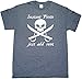 Instant Pirate Just Add Rum Funny Mens Adult T-shirt Heather Black