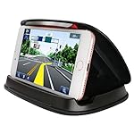 Cell Phone Holder for Car, NonSlip Dashboard GPS Mounts in Vehicle for iPhone Samsung LG Nexus Motorola Garmin Nuvi TomTom and other 3-6.8 Inch Universal Smartphones and GPS Navigation System-Black