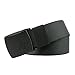 JASGOOD Unisex Nickel Free Belt 1.5 In Nylon Adjustable Web Belt with Plastic Buckle, 47.2 inch, 02 Black