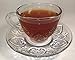 Tea Cup Set 12 Piece Cup & Saucer Set Glass Tea Party Microwave Safe Coffee or Espresso