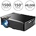 WEILIANTE HD Mini Video Projector, 1500 Lumens Home Theater Projector Support 1080P HDMI AV VGA USB SD for Home Cinema Movie Laptop iPhone Andriod Smartphone