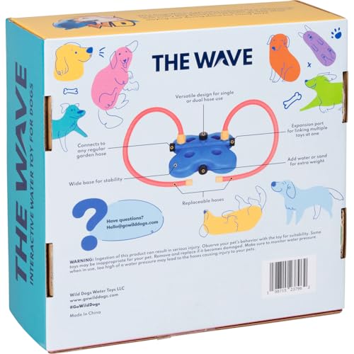 WILD DOGS WATER TOYS - The Wave - The Ultimate Interactive Water Toy for Dogs