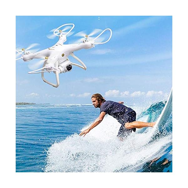 WEHOLY Spielzeug Modell 6 Achsen RC Aircraft 1080P HD-Kamera UAV-Drohne GPS Automatische Nachpositionierung Rückgabe für… – Bild 5