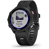 Garmin Forerunner 245 Music GPS Running Smartwatch, with Music and Running and Training Features, Black Band