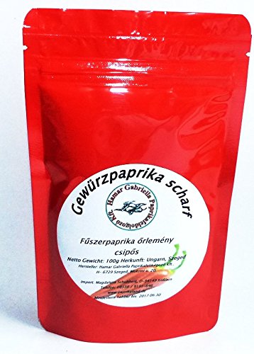 Original ungarische Paprika aus Szeged scharf Paprikapulver 100g mittelscharf