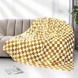 Warm Blanket Soft Cozy Throw Blanket Checkered