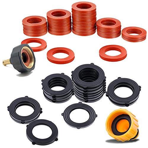 DSMY 50PCS Garden Hose Washer Rubber Heavy Duty Rubber Washer Fit All Standard 3/4 in Garden
