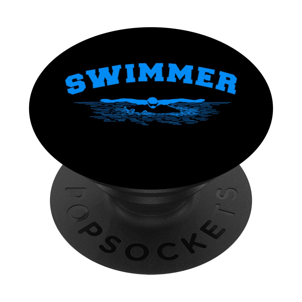 BELIEVE IN SWIMMING SWIMMER WOMEN MENS BOYS MEN SWIM SPORTS PopSockets Swappable PopGrip