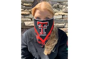 SYKEL College Bandana Face Mask-NCAA 22" Square Bandanna (Texas Tech Red Raiders)