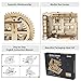 ROKR 3D Wooden Puzzle Mechanical Gears Set DIY Assembly Model Kits Wooden Craft Kits Brain Teaser Games Building Set Best Christmas Birthday Gift for Adults & Kids Age 14+(LG502-Cog Coaster)