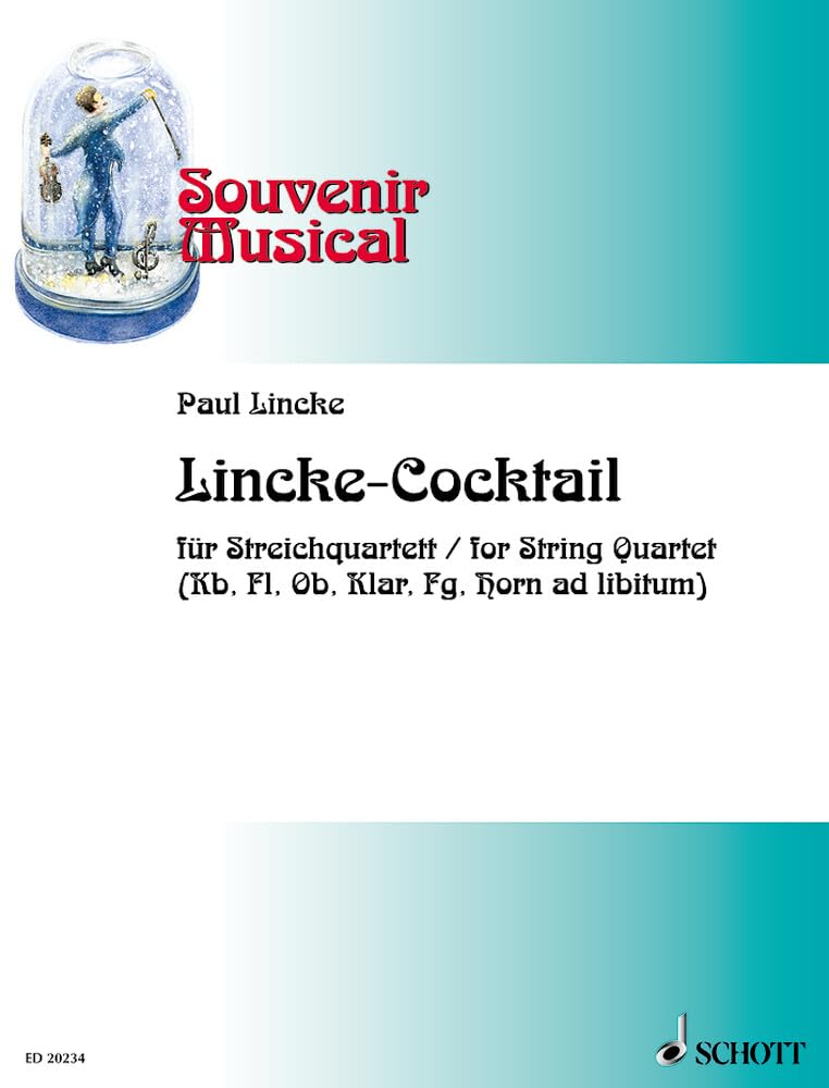 Lincke-Cocktail: Numéro 9. string quartet or orchestra. Partition et parties.
