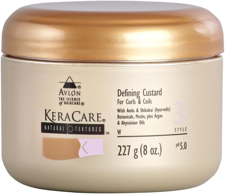 KeraCare Natural Textures Defining Custard for Curls & Coils 8 oz