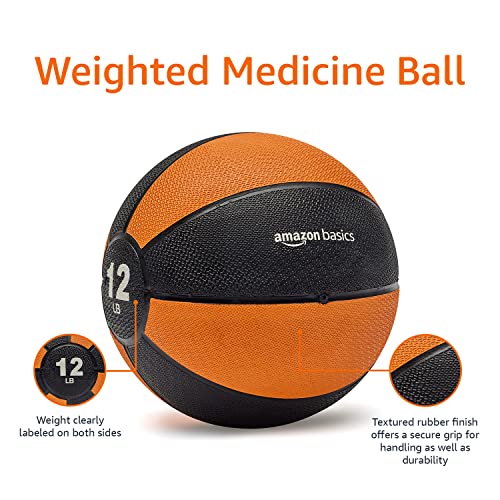 Amazon Basics Weighted Medicine Ball for Workouts Exercise Balance