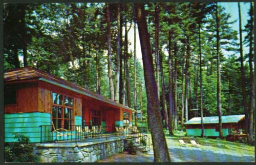 Amazon Com Cabins Bayfront Motor Ct Lake George Ny Postcard 1950s