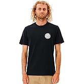Rip Curl Mens Icons Tee Shirt, Logo Graphic Cotton Jersey T-Shirt for Men