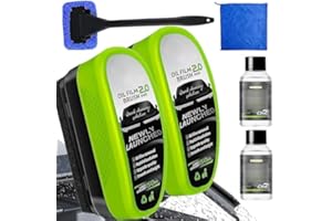 Pro Pour Vitre, 2026 New Spray CéRamique, Reusable Automotive Oil Film Cleaning Brush, Rain & Fog Prevention Glasses Cleaning