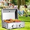 Giantex-Propane-Tabletop-Gas-Grill-Stainless-Steel-Two-Burner-BBQ-with-Foldable-Leg-20000-BTU-Perfect-for-Camping-Picnics-or-Any-Outdoor-Use-22-x-18-x-15-Silver