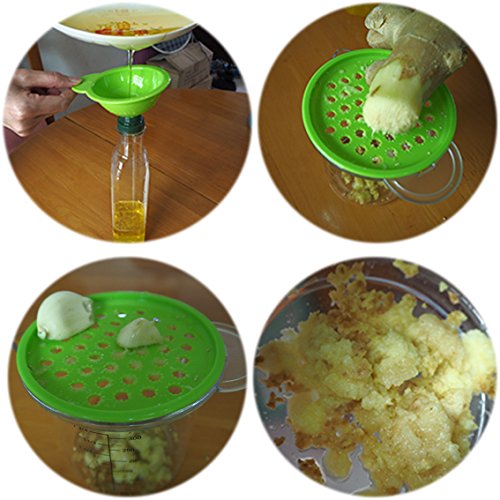 Tenta Kitchen Citrus Juicer Reamer with Handle and Pour Spout, Green (5 in 1) - Thumbnail 7