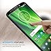 LK 3 PACK Screen Protector Compatible with Moto G6 Play Tempered Glass, Full Cover, HD Transparent, Bubble Free, Not fit for Moto G6