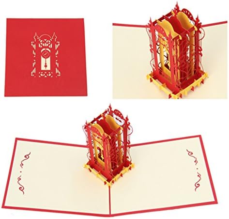 3D Greeting Cards Set,3D Love Greeting Card Pop Up Paper Cut Postcard Birthday Wedding Valentines Gift
