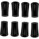 8Pcs Trekking Pole Tips Replacement Protectors, Rubber Feet for Hiking Pole Tips Rubber Tips for Walking Sticks Tips Accessories, Fits Most Standard Walking Sticks Shock Absorbing(11mm Hole Diameter)
